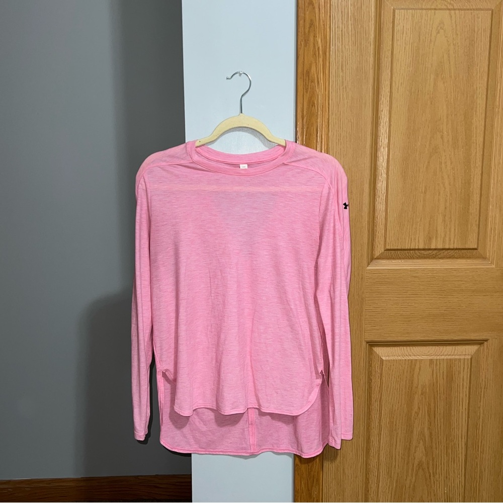 Under Armour Pink Long Sleeve Women's Performance Tee